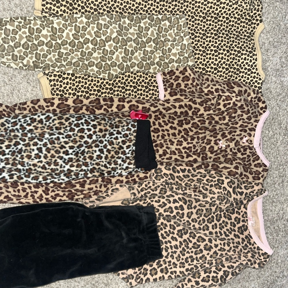 Leopard Print Baby Clothing Set
